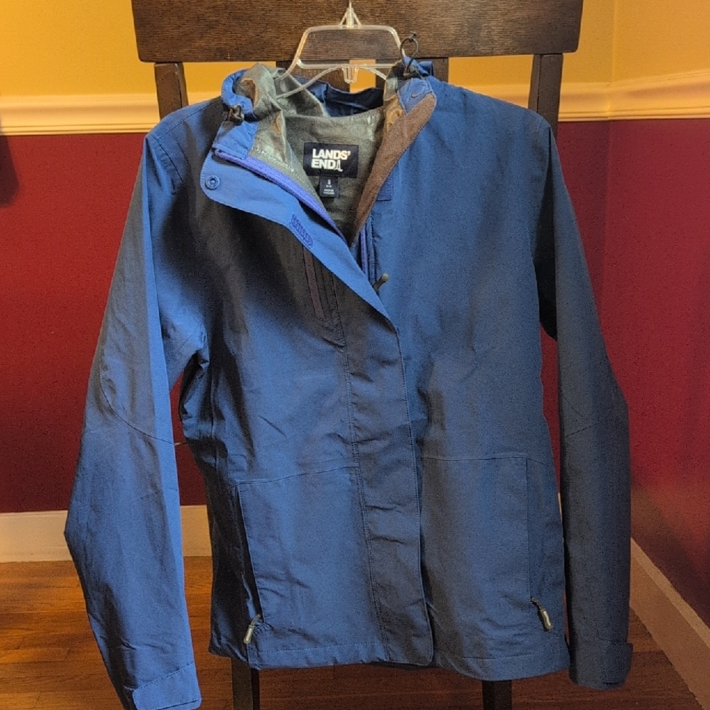 Lands' End Cobalt Blue Kids Rain Jacket